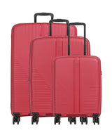 Travelite Air Stripe Conjunto de carrinhos de 4 rodas red