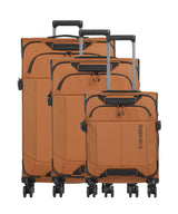 Travelite Briize Conjunto de carrinhos de 4 rodas curry