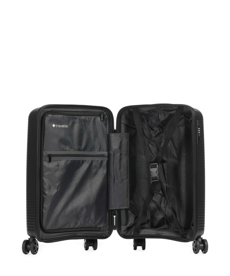 Travelite Air Stripe Slim Spinner (4 wheels) black