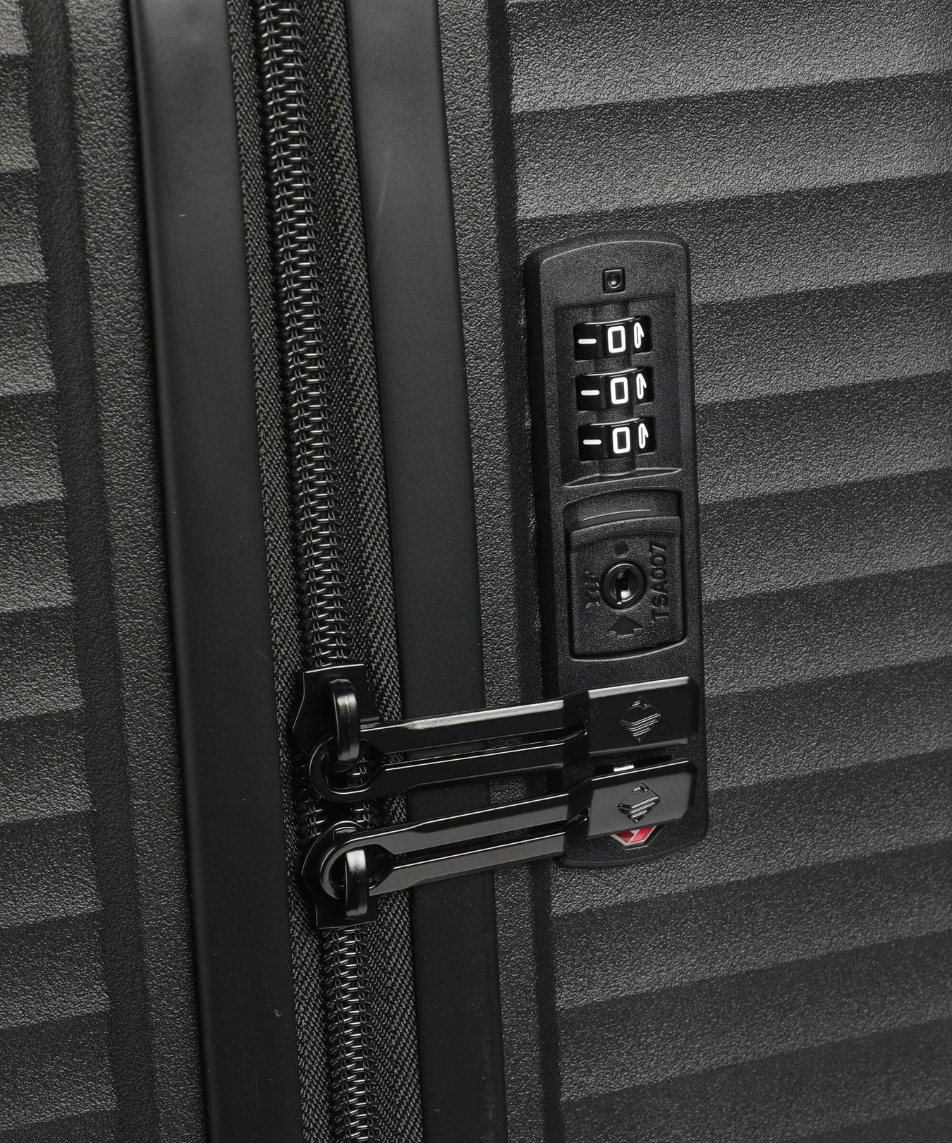 Travelite Air Stripe Slim Suitcase set (4 wheels) black