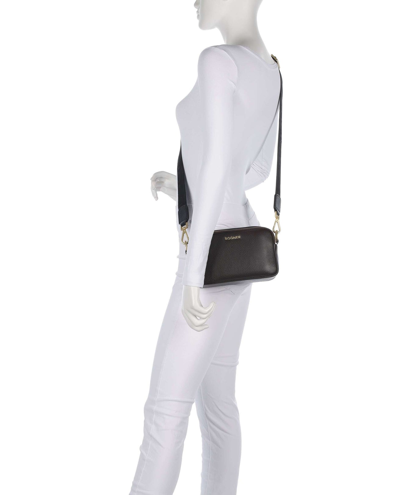 Bogner Wallis Avy Crossbody bag seal brown