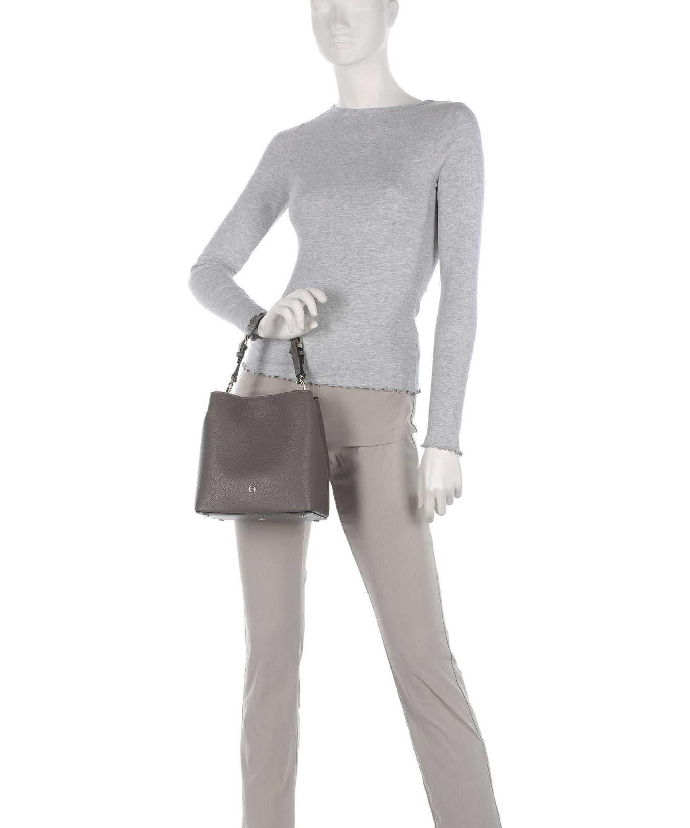 Aigner Delia S Bucket bag coal brown