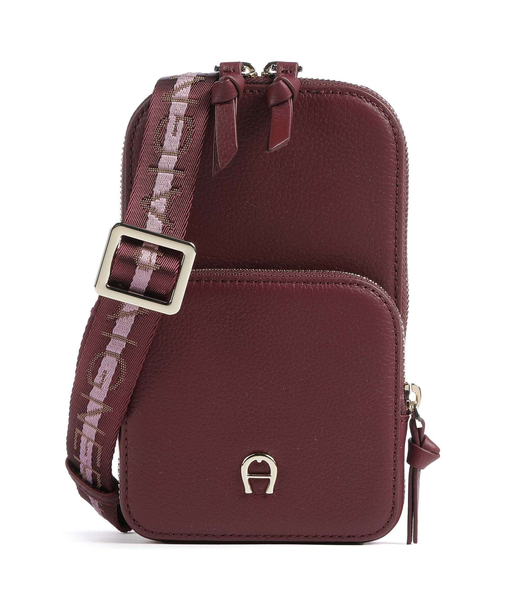 Aigner Zita Phone bag burgundy