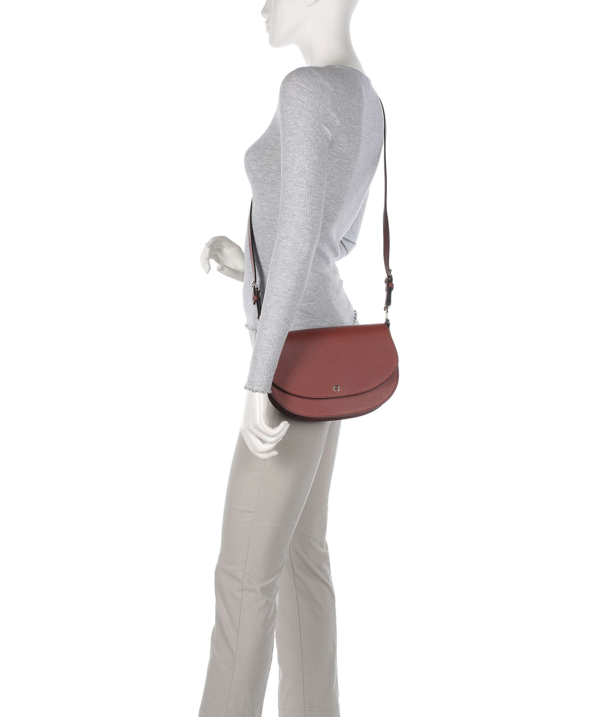 Aigner Delia S Shoulder bag dark cognac