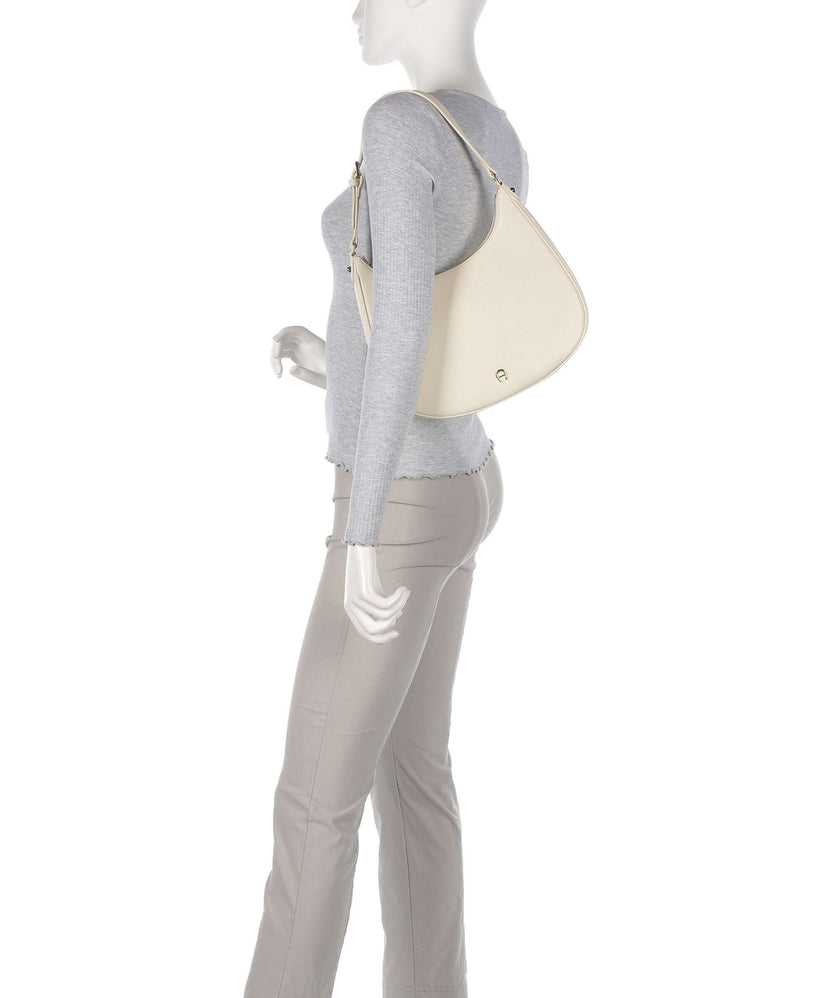 Aigner Diadora M Hobo bag macadamia white