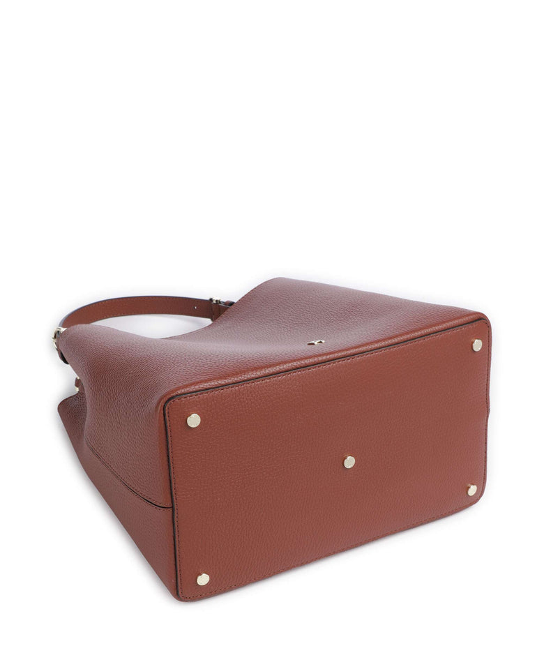 Aigner Delia M Hobo bag dark cognac