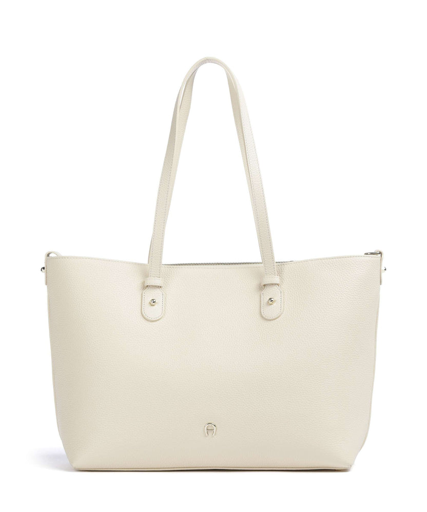 Aigner Diadora L Tote bag macadamia white
