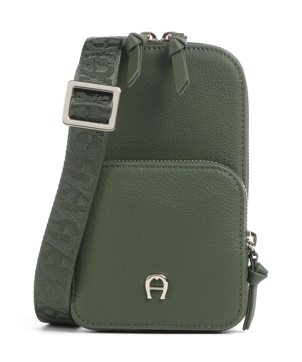 Aigner Zita Phone bag dark olive