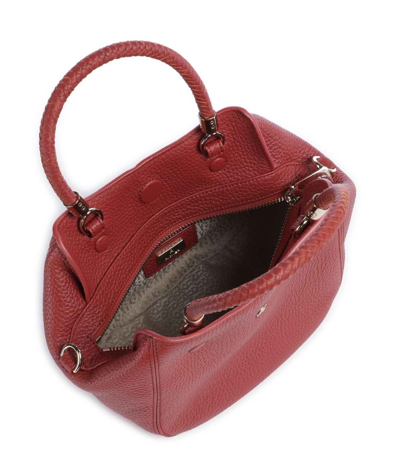 Aigner Carré Soft S Handbag burnt red