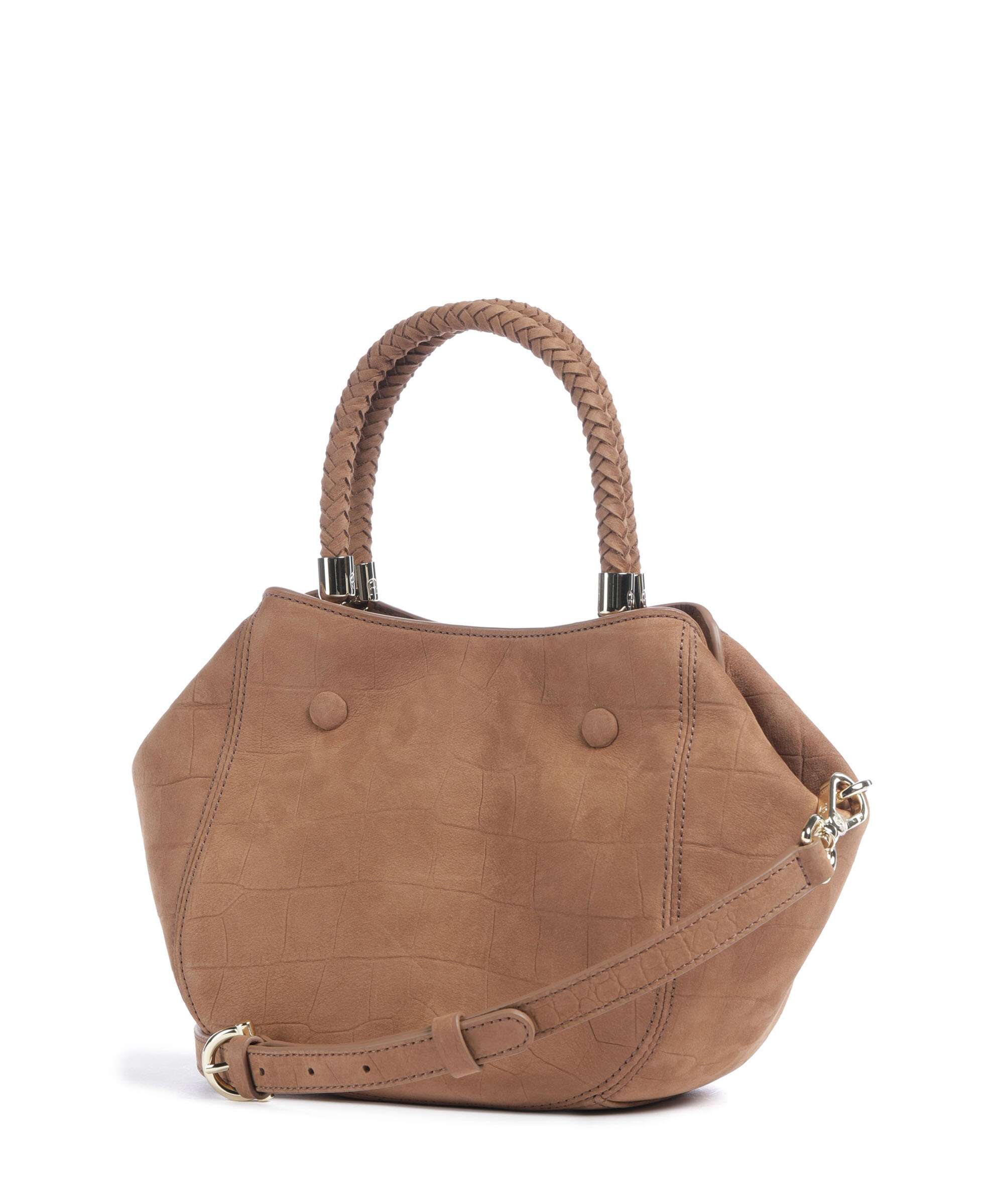 Aigner Carré Soft S Handbag saddle brown