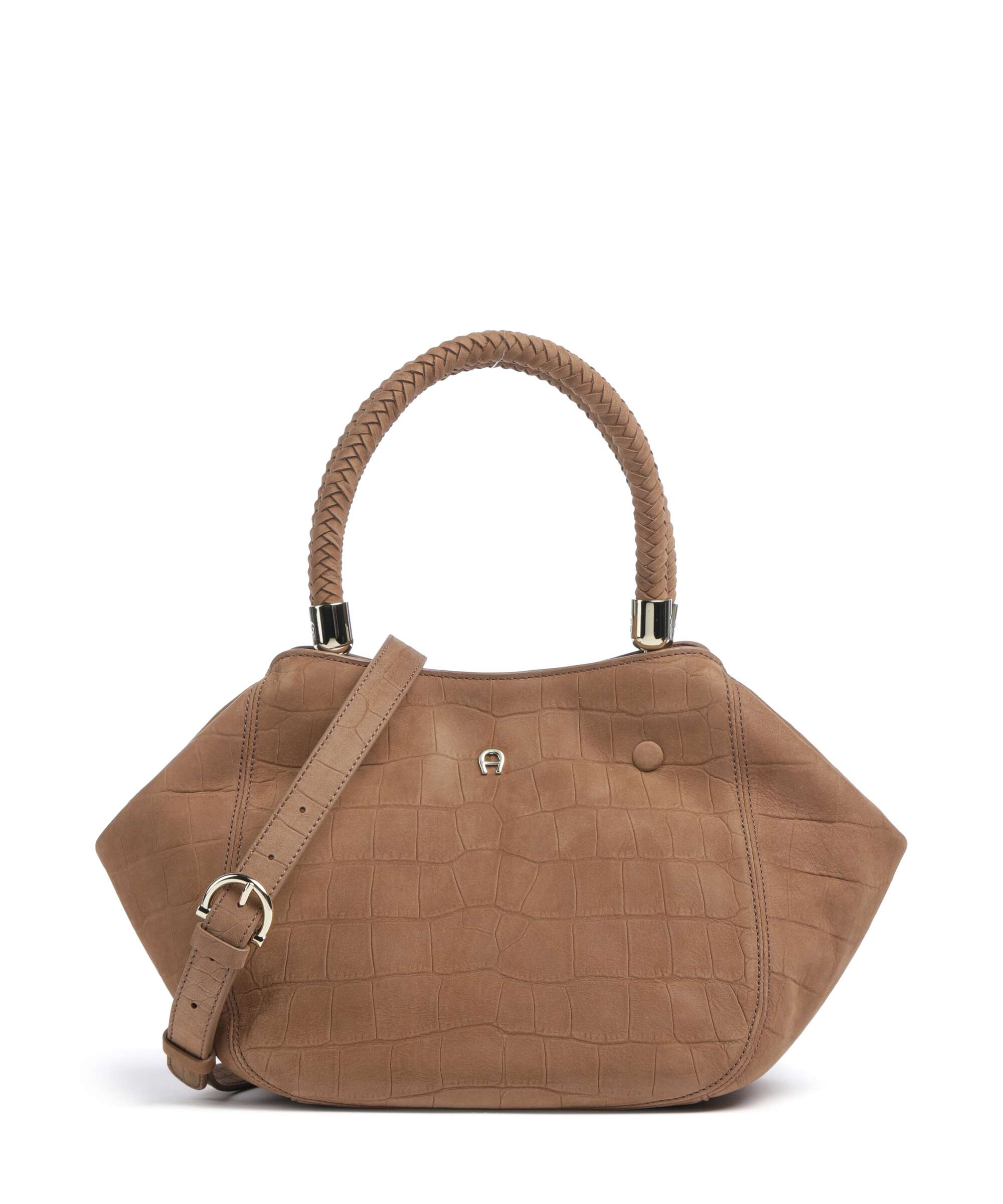 Aigner Carré Soft M Handbag saddle brown