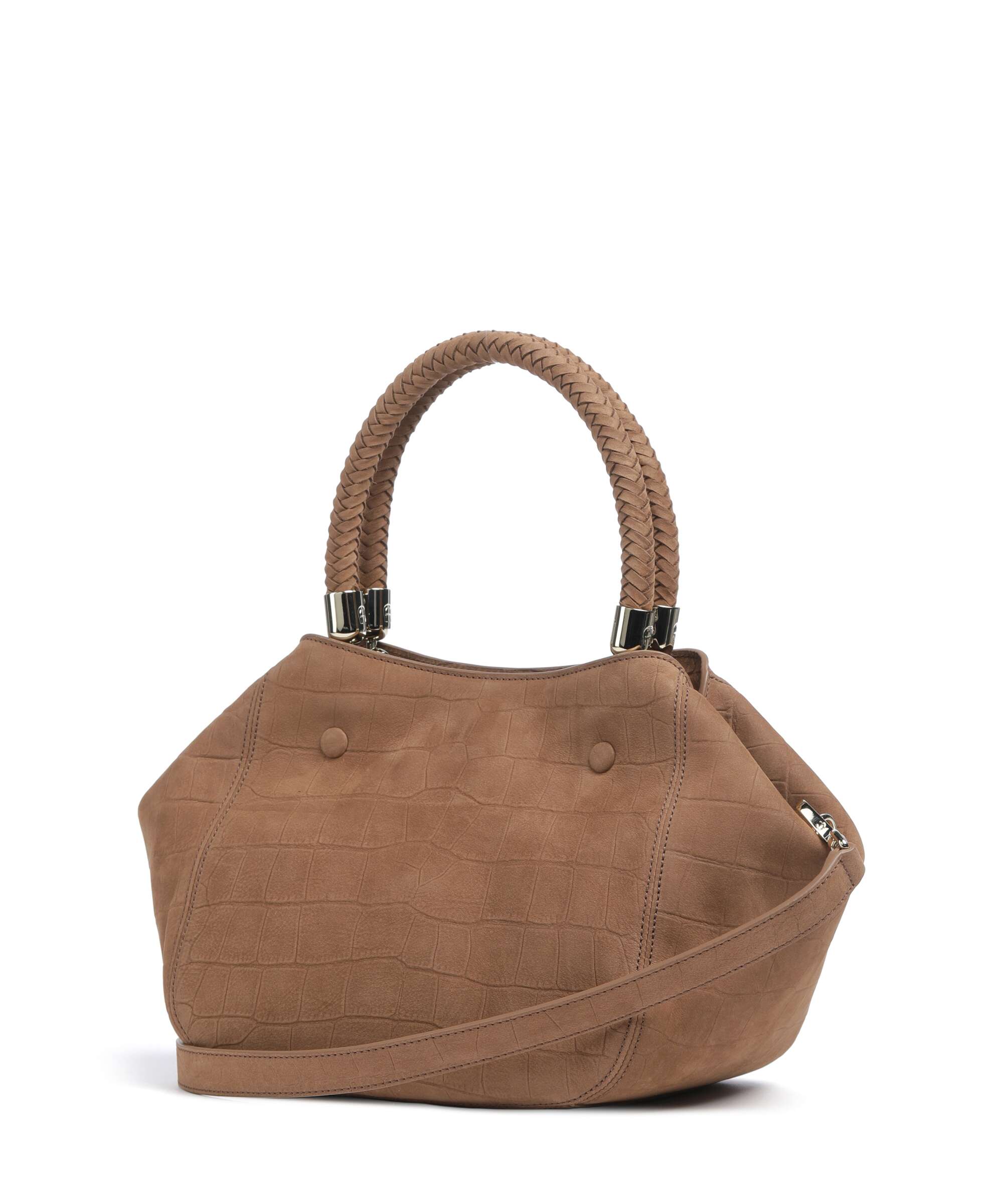 Aigner Carré Soft M Handbag saddle brown