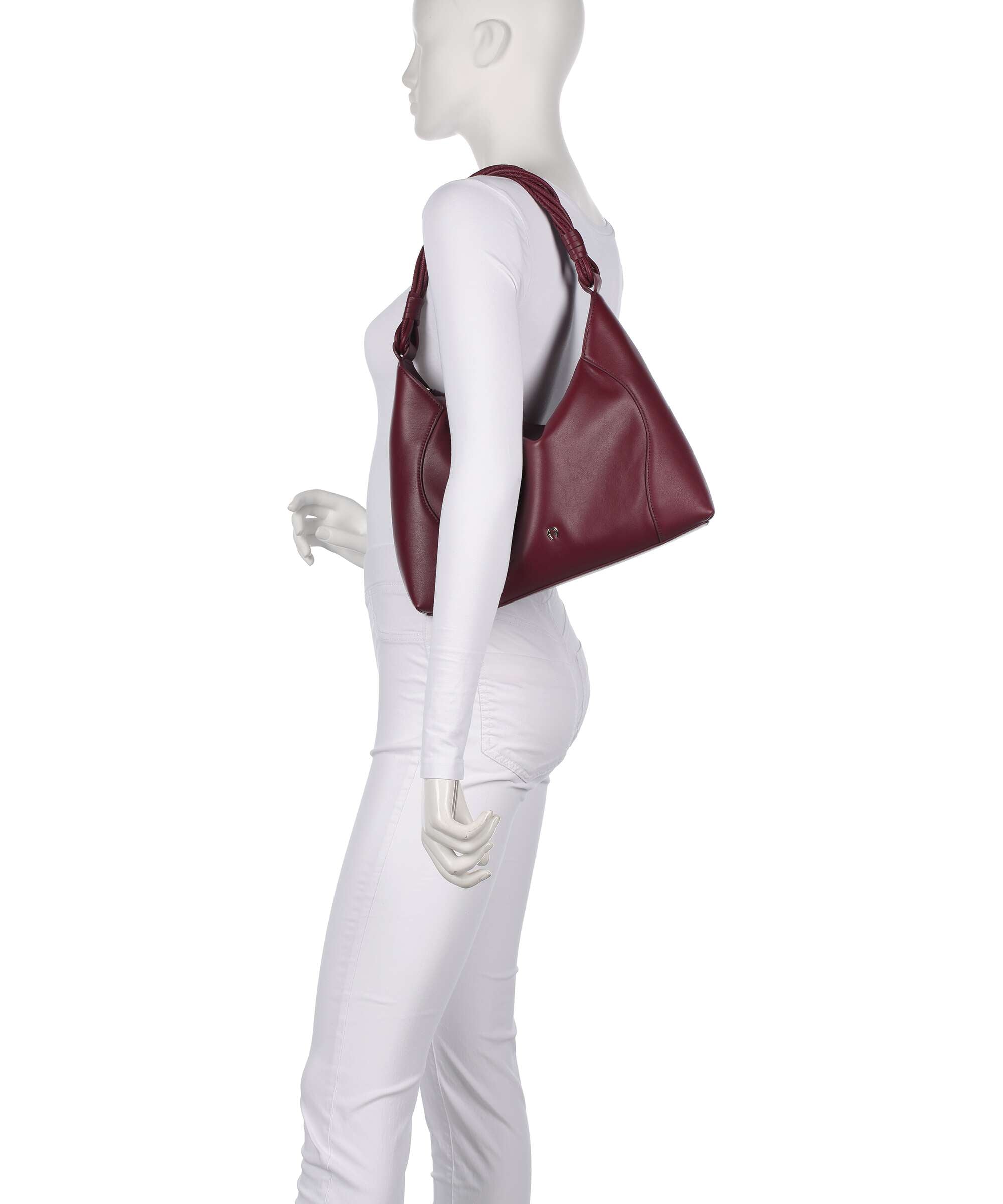 Aigner Giara M Hobo bag burgundy
