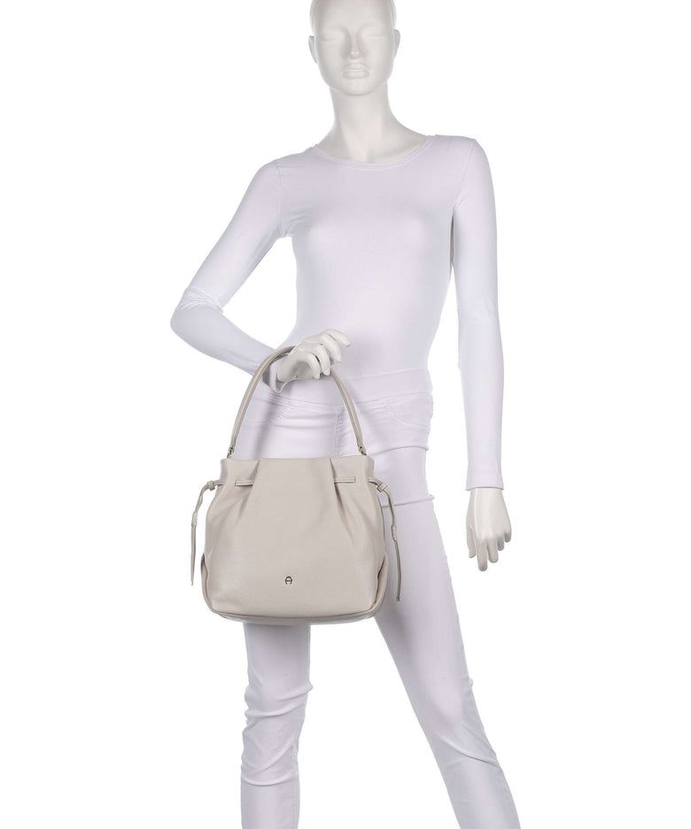 Aigner Paola M Bucket bag fog beige