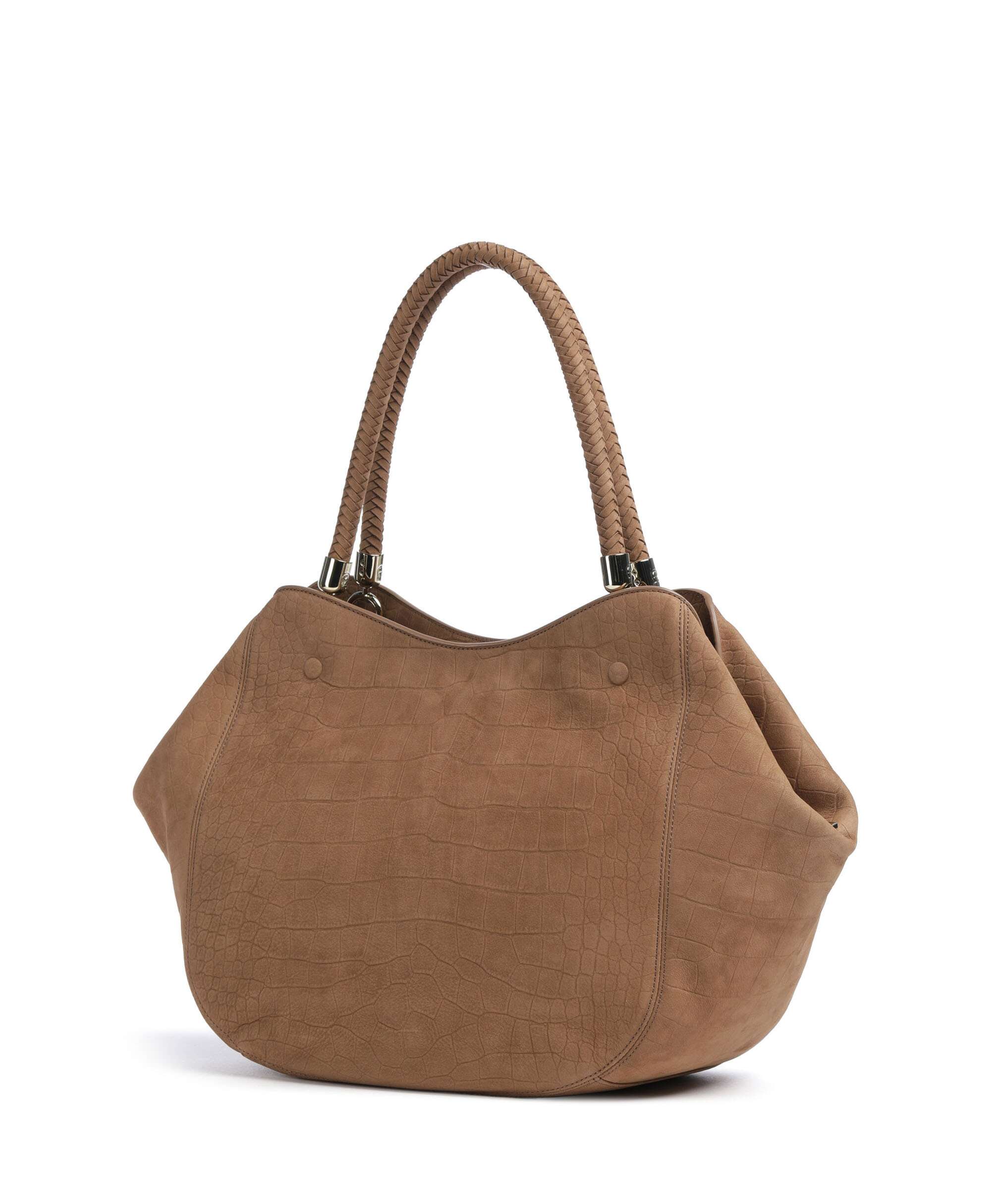 Aigner Carré Soft L Tote bag saddle brown