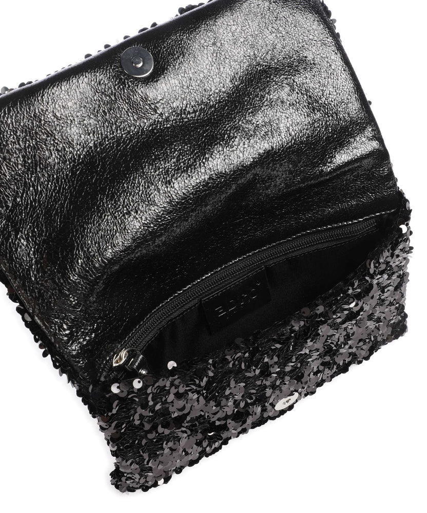 Abro Sequins Clutch bag black/nickel