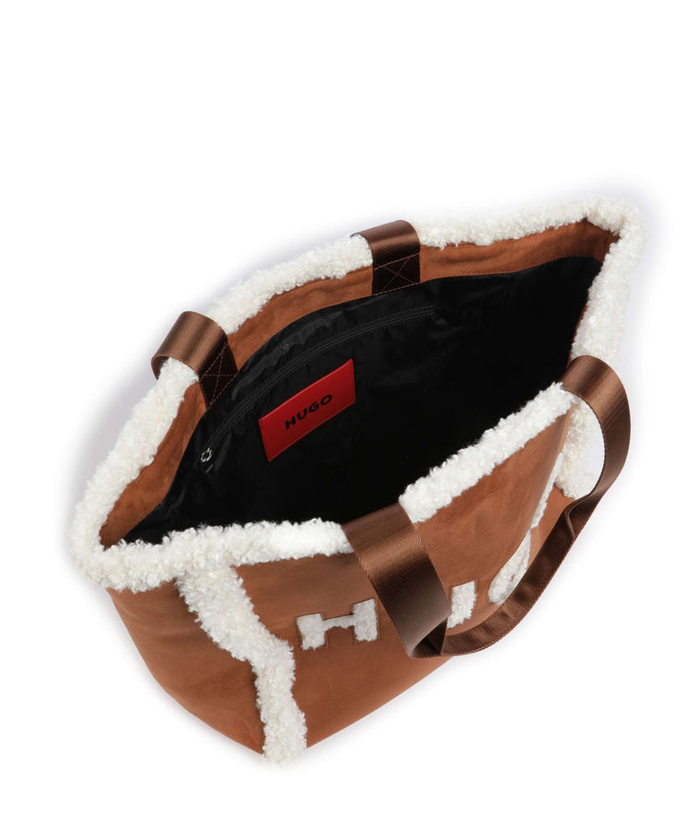Hugo Becky Tote bag copper rust