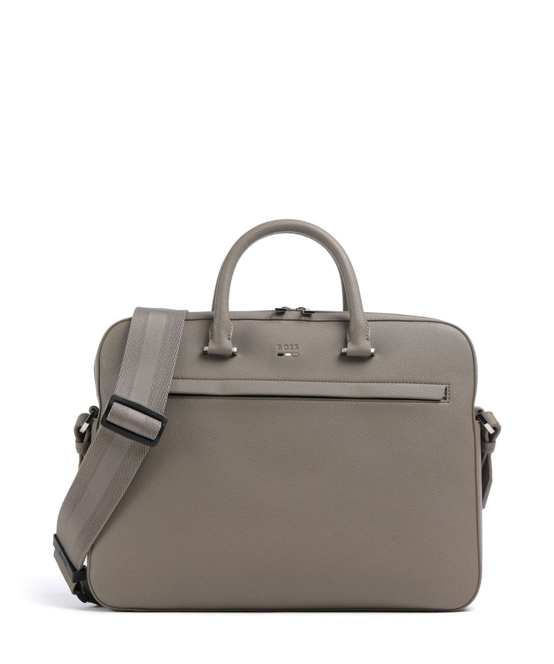 BOSS Ray Briefcase open green