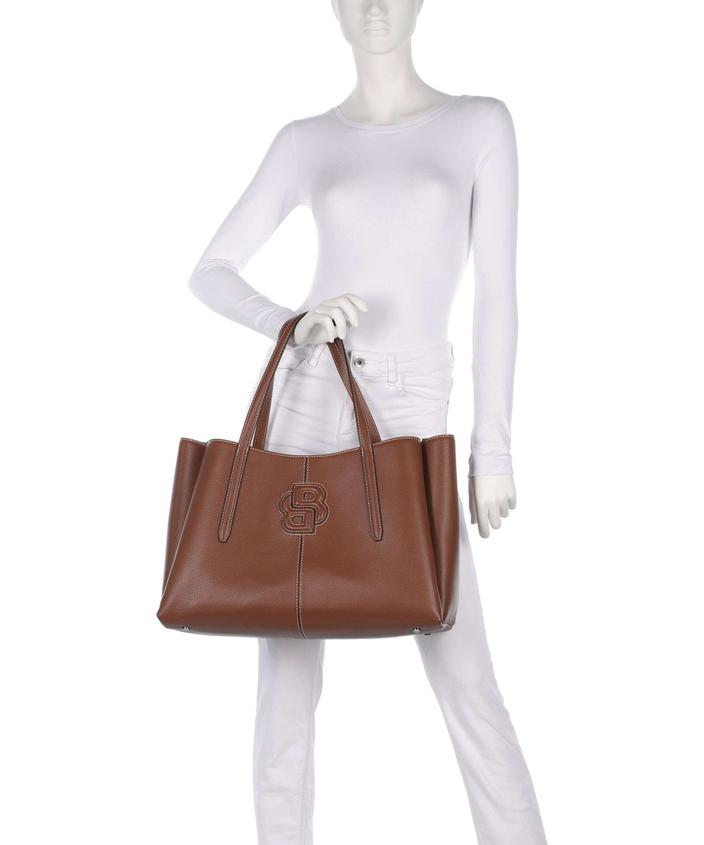 BOSS Anett Tote bag medium brown