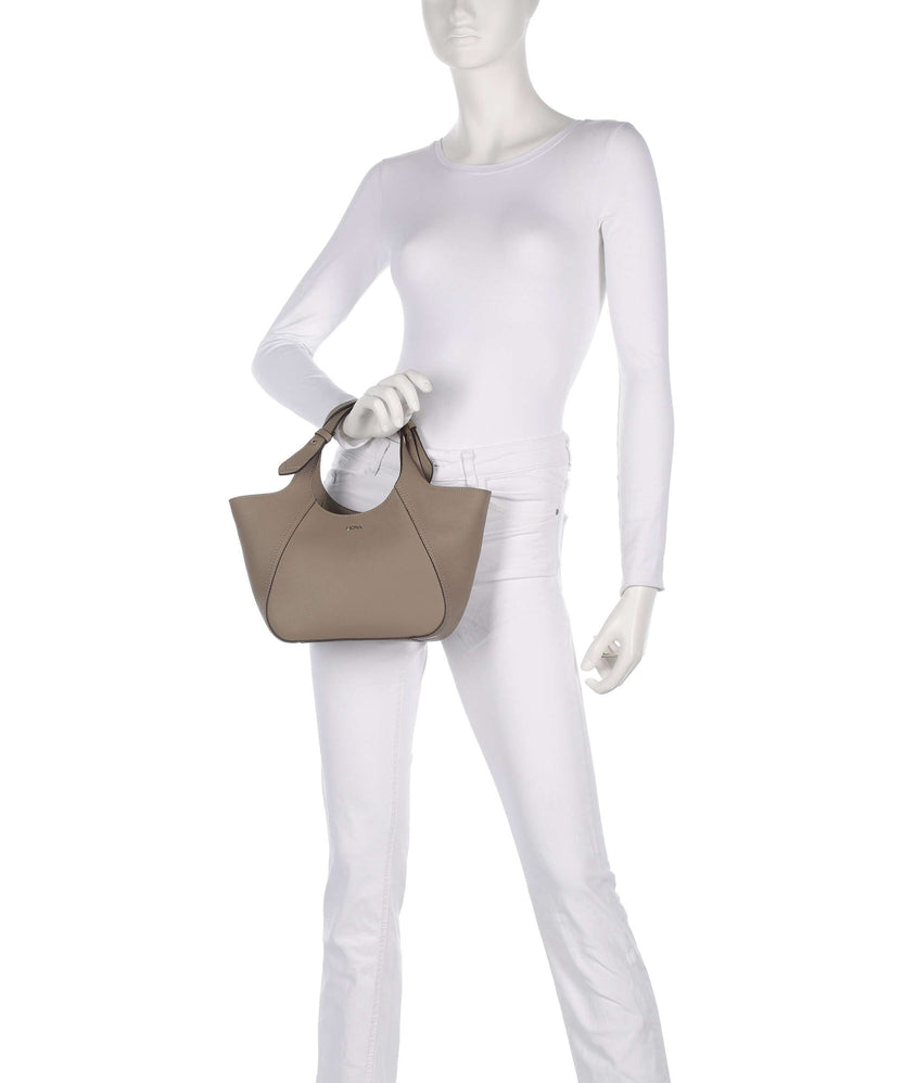 BOSS Lenah Small Handbag open brown