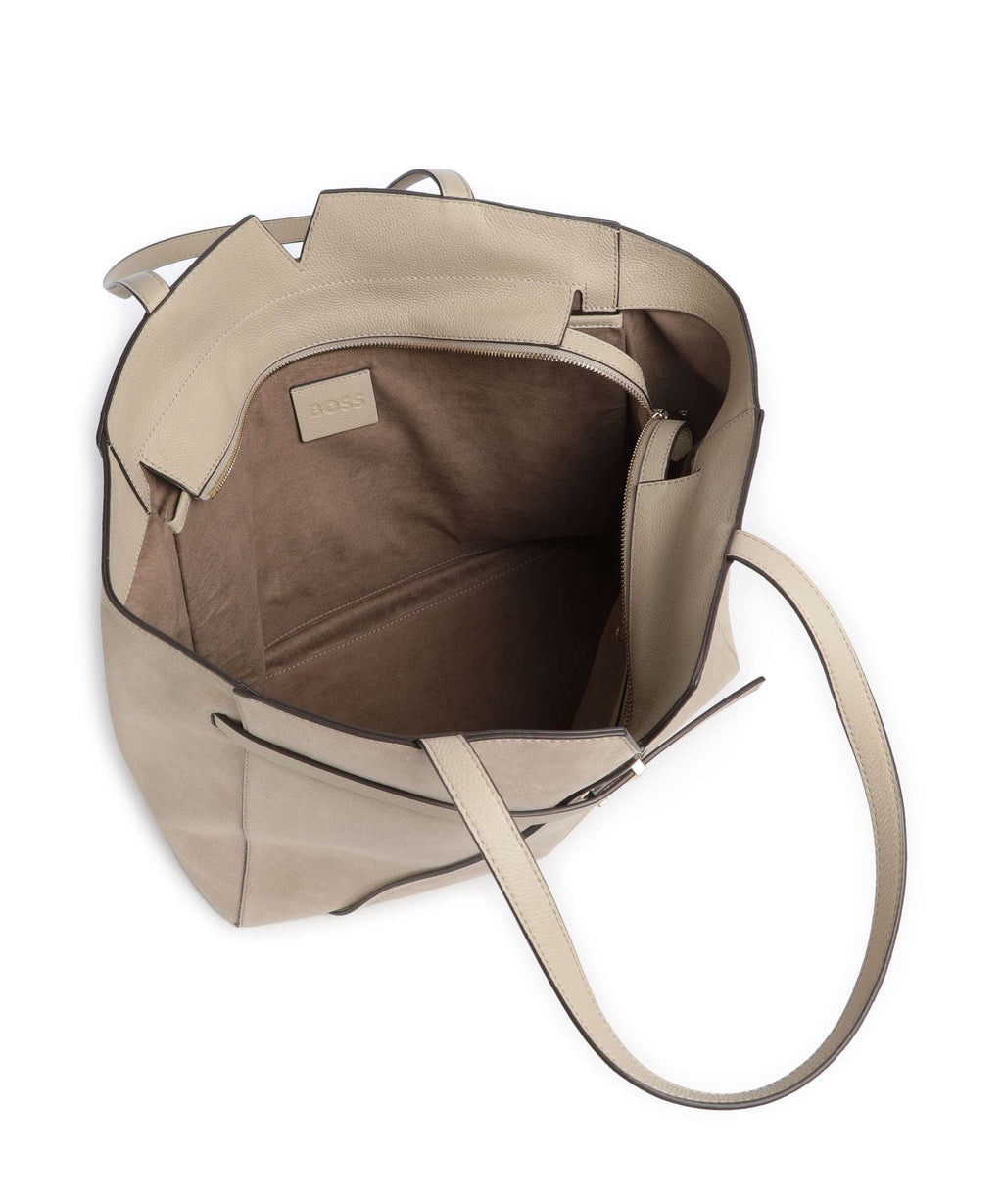 BOSS Revers Tote bag light beige