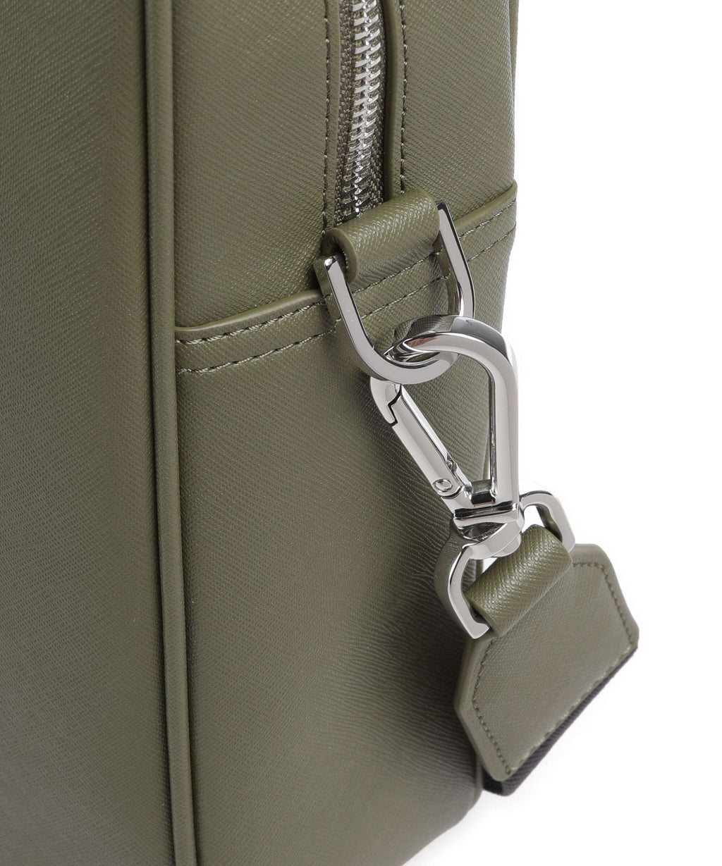 BOSS Northon Briefcase open green