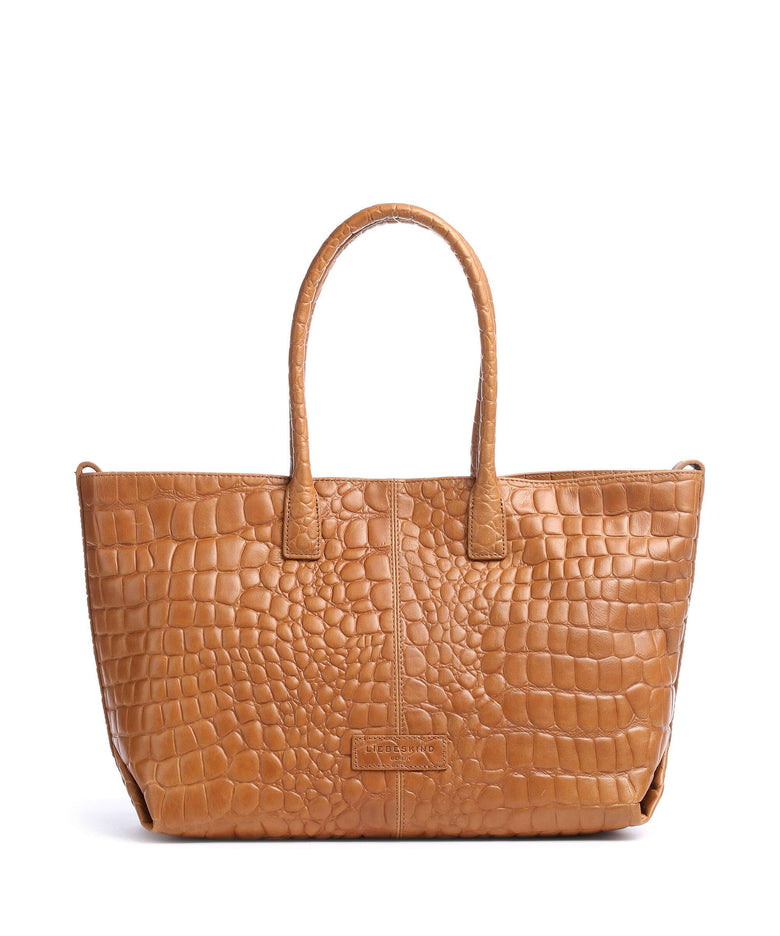 Liebeskind Chelsea Croco M Tote bag golden amber