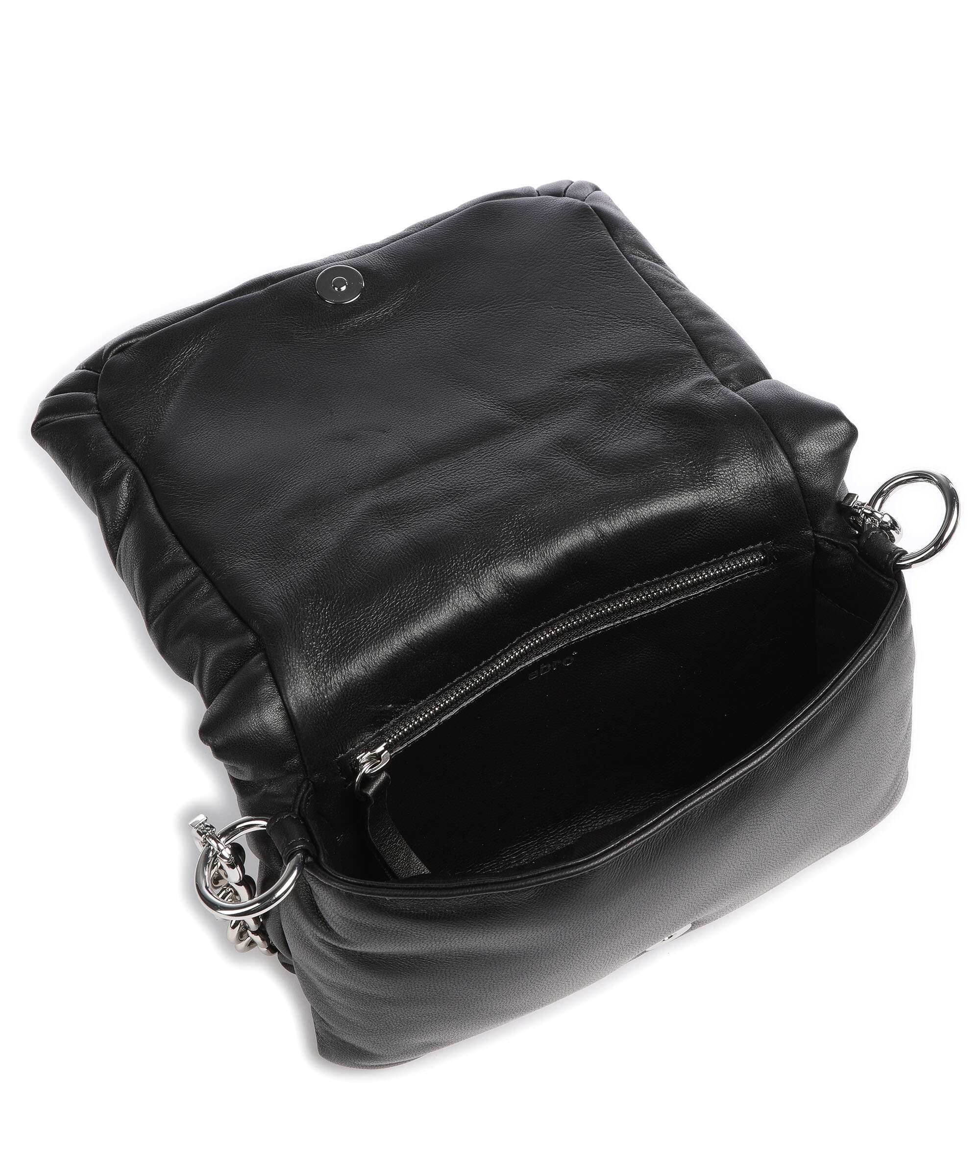 Abro Piuma_Lucido Puffer Shoulder bag black/nickel