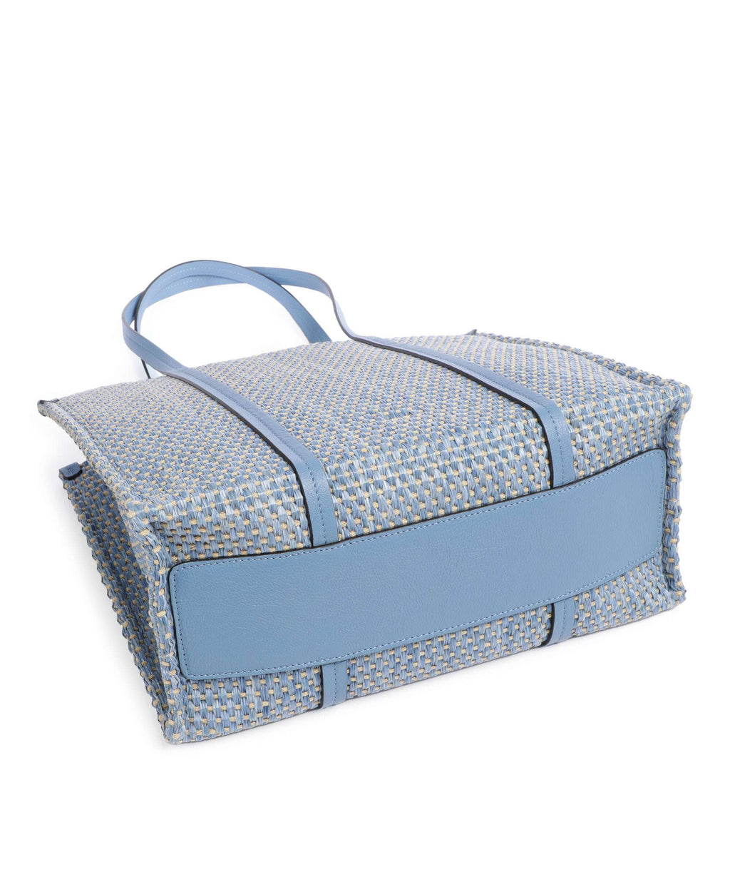 Abro Raffia Susanna Tote bag dream blue