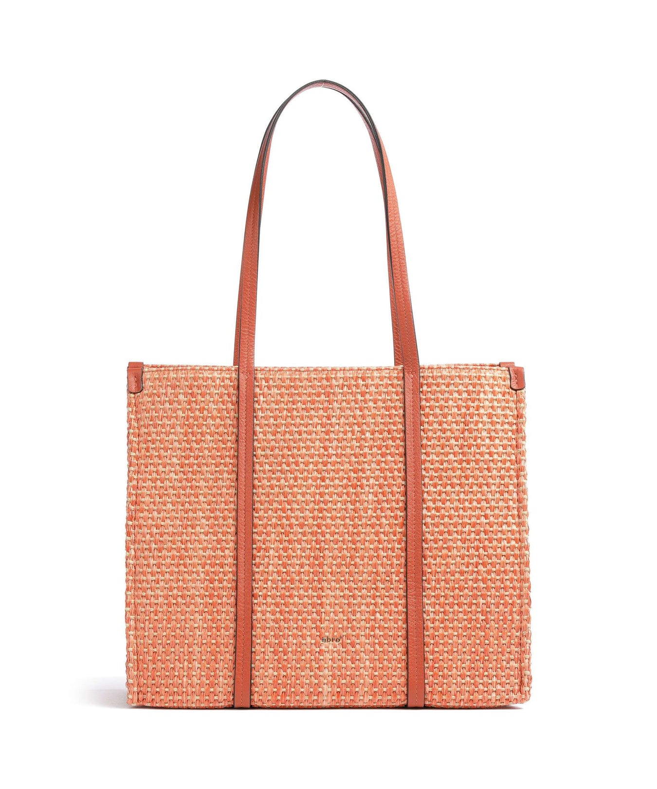 Abro Raffia Susanna Tote bag orange