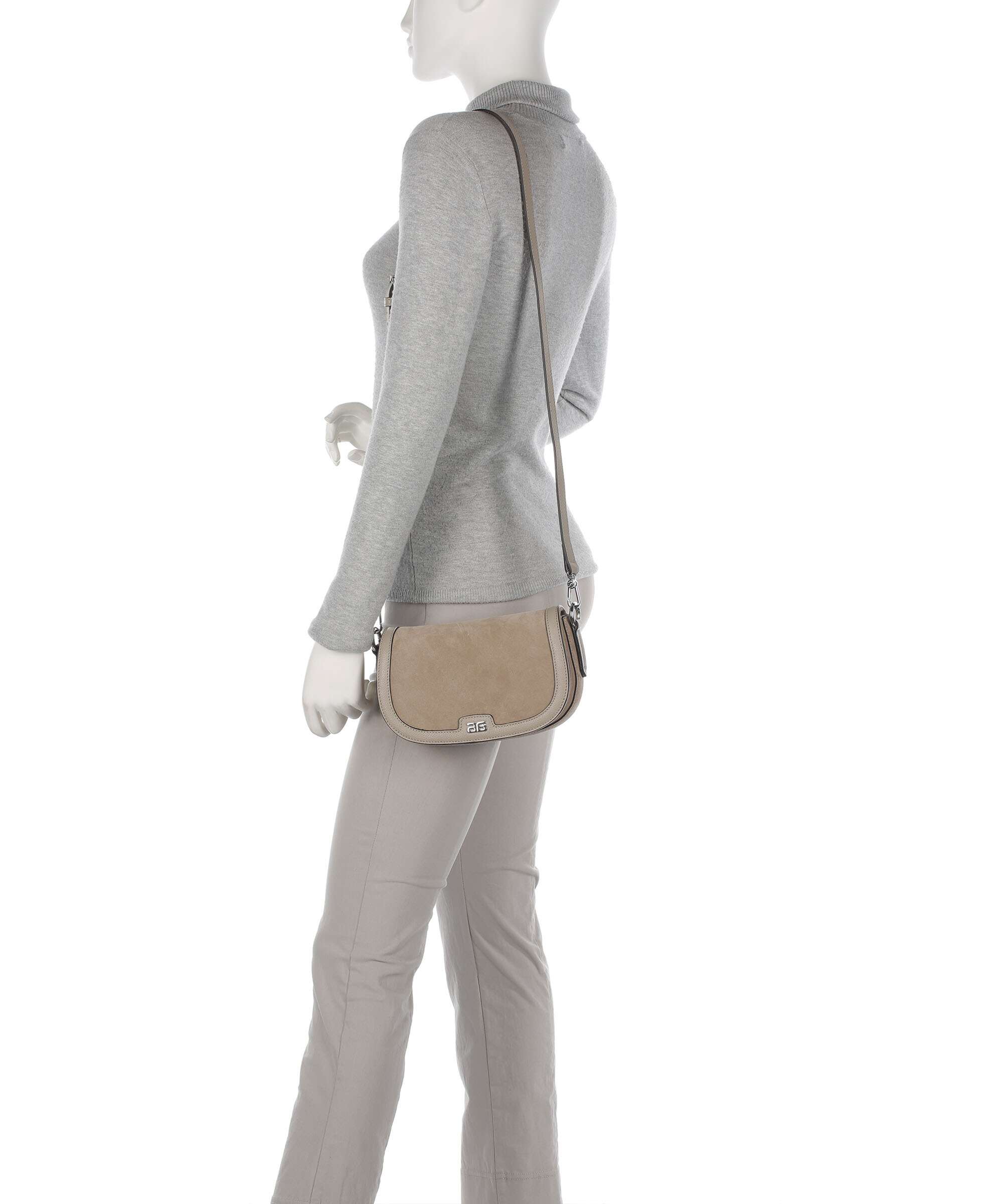 Abro Suede Rosalia Shoulder bag siena