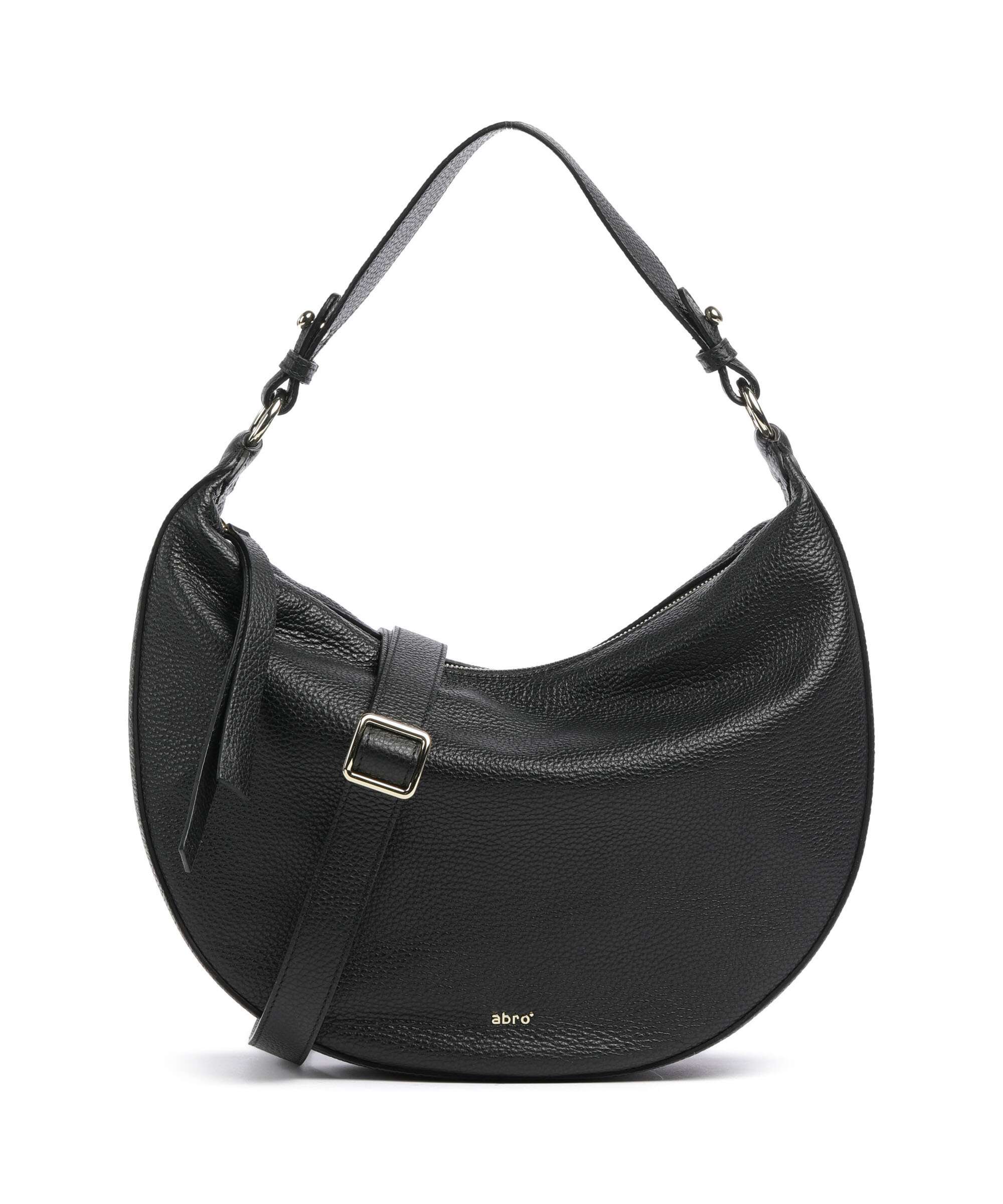 Abro Adria Lulu Small Hobo bag black/gold
