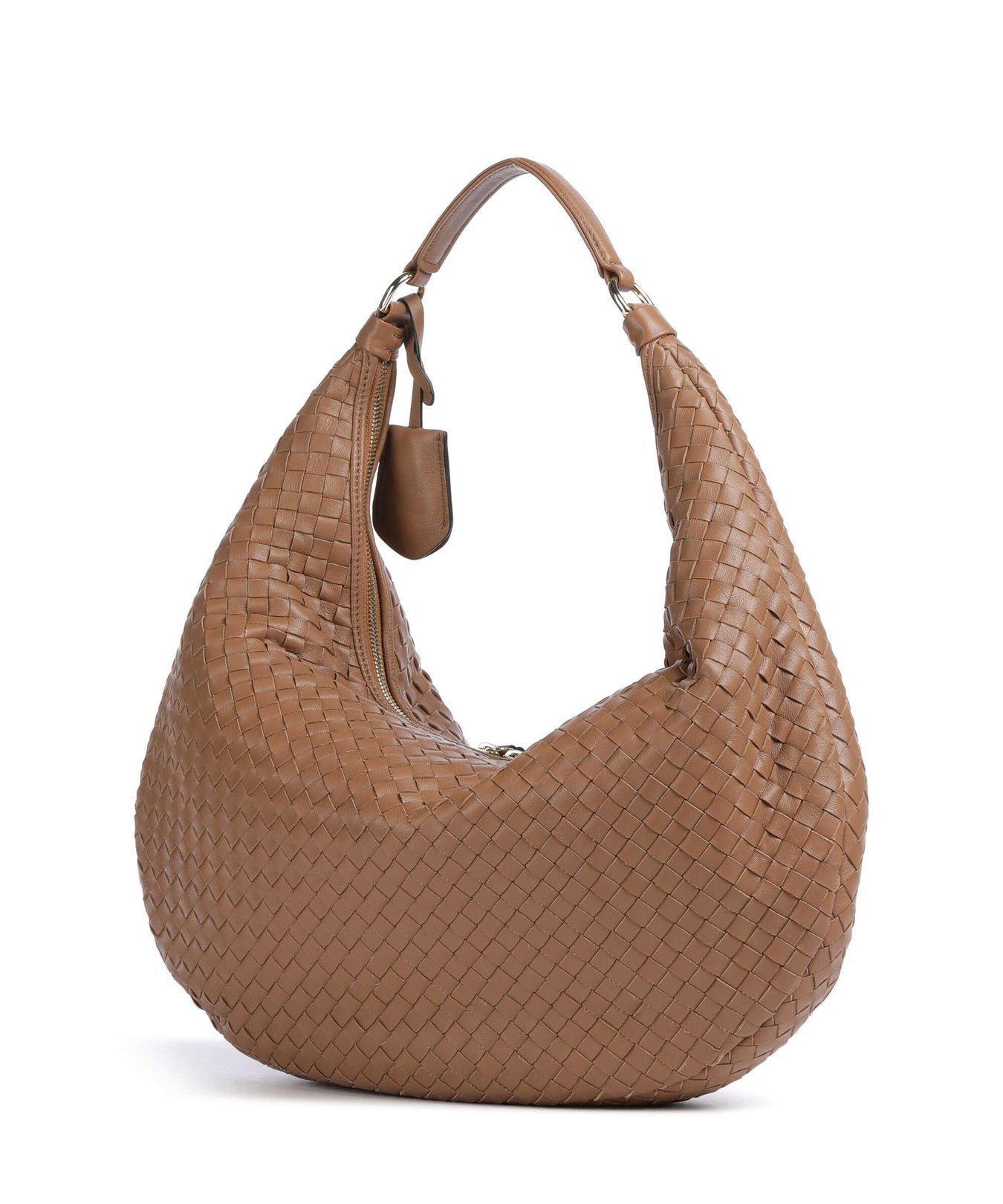 Abro Piuma Nana Hobo bag cuoio