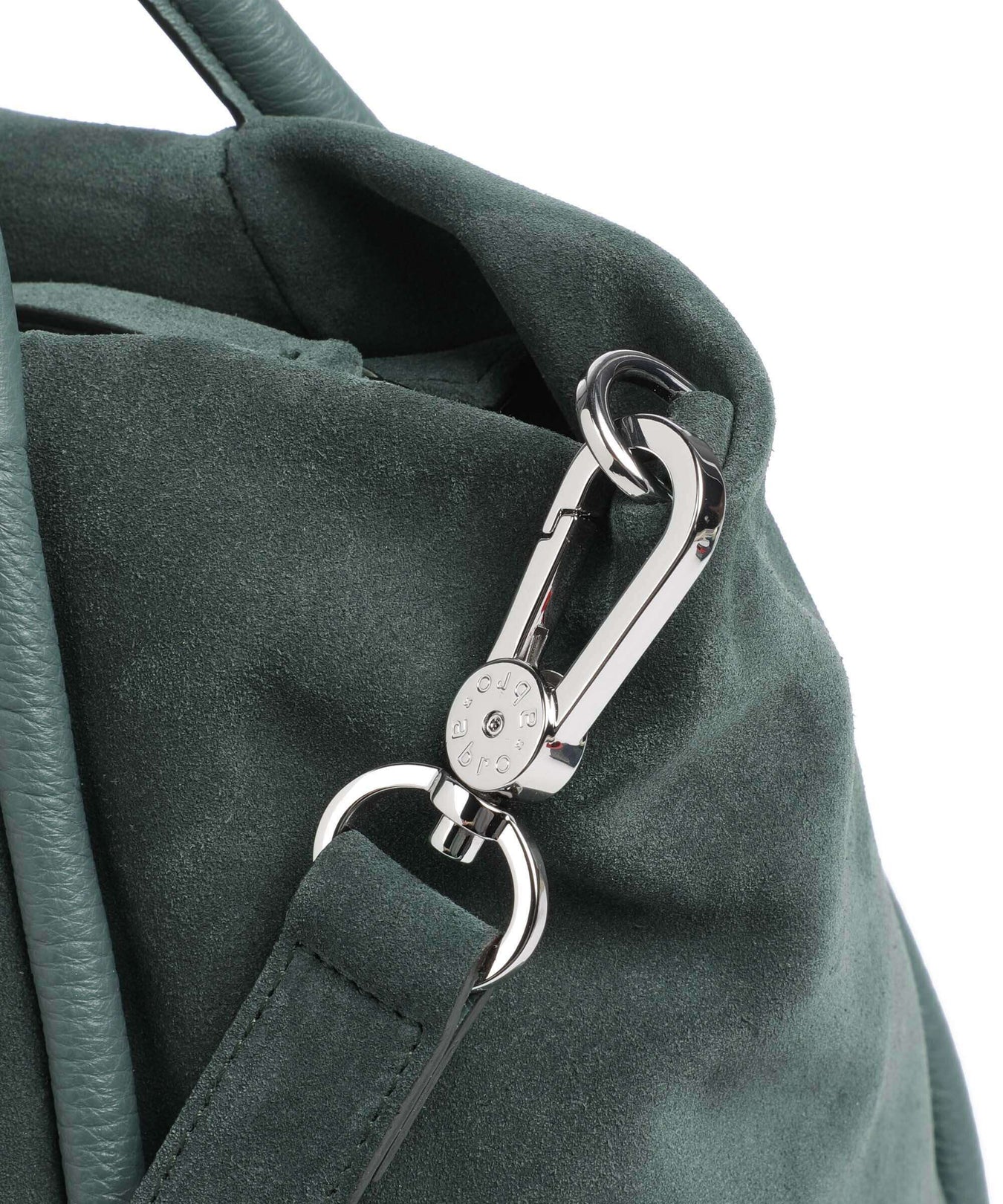 Abro Suede Willow Handbag sage