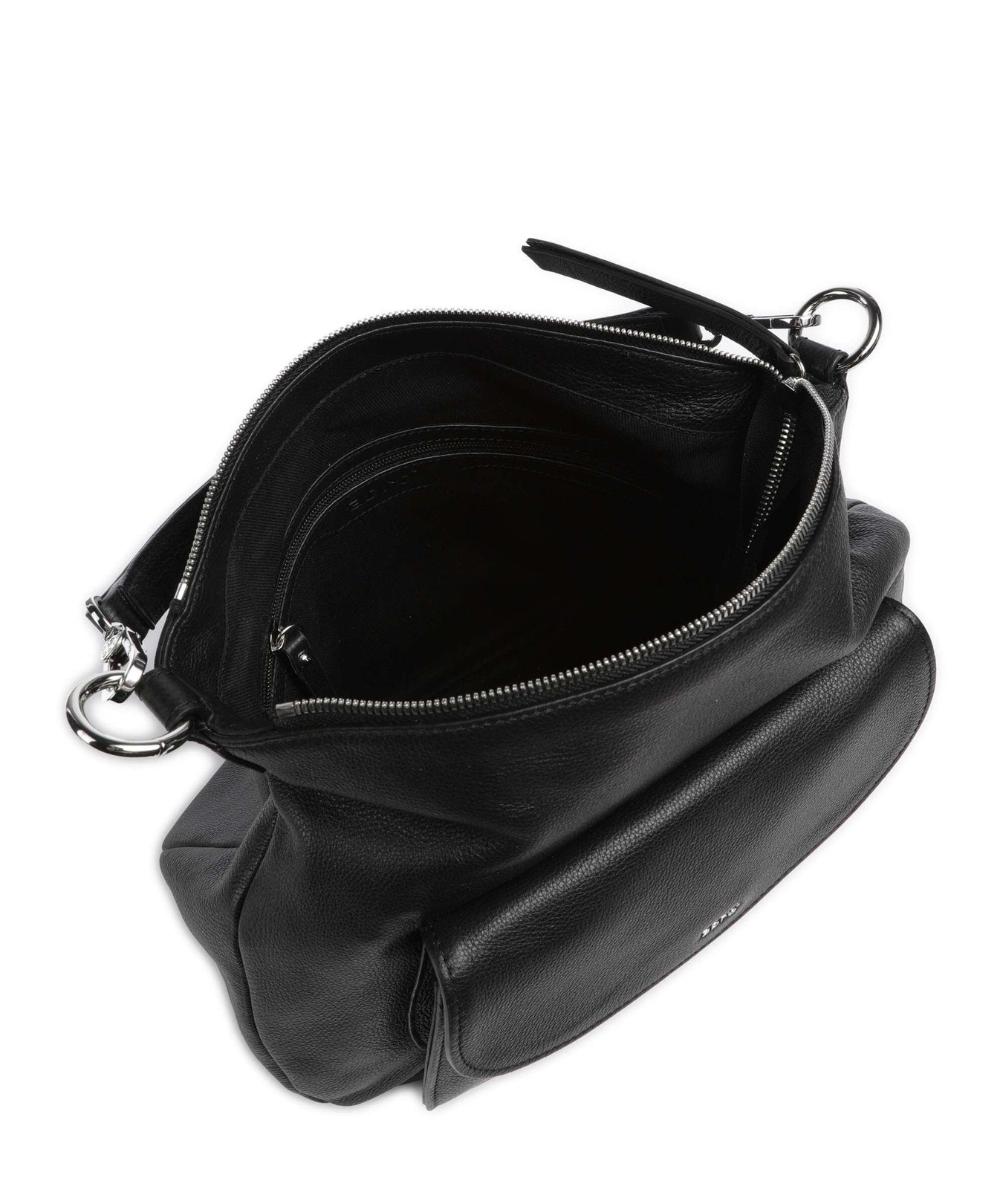 Abro Dalia Evelyn Hobo bag black/nickel