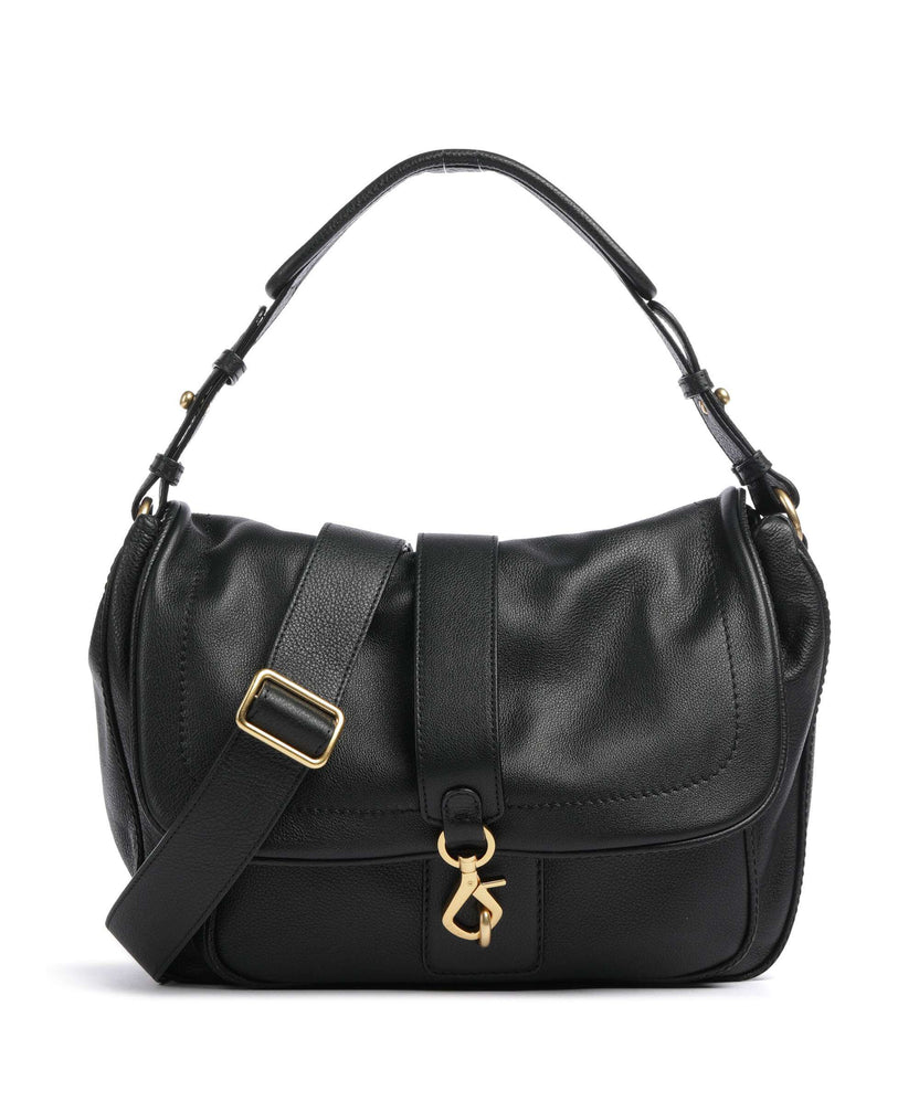 Abro Dalia Star Saddle Hobo bag black/gold
