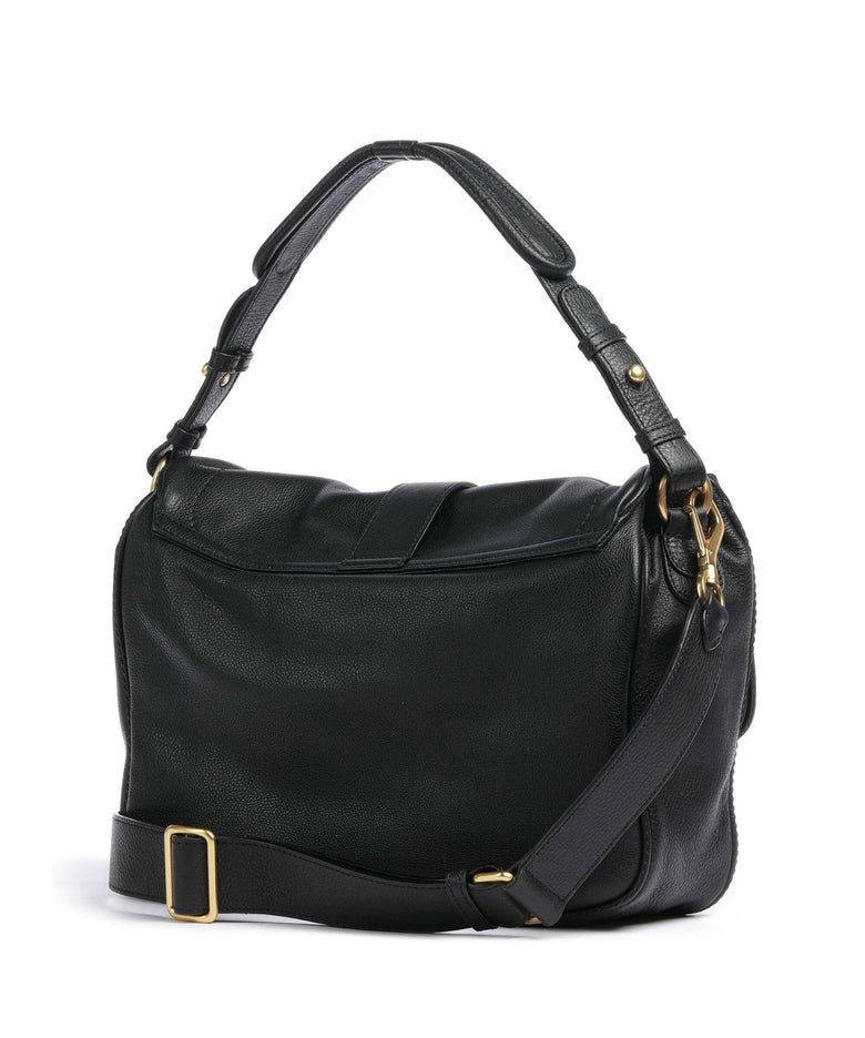 Abro Dalia Star Saddle Hobo bag black/gold