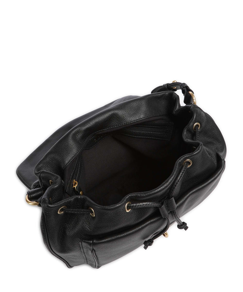 Abro Dalia Star Saddle Hobo bag black/gold