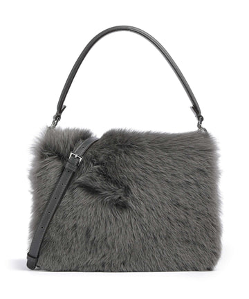 Abro Shearling Astor Bolsa tiracolo grey