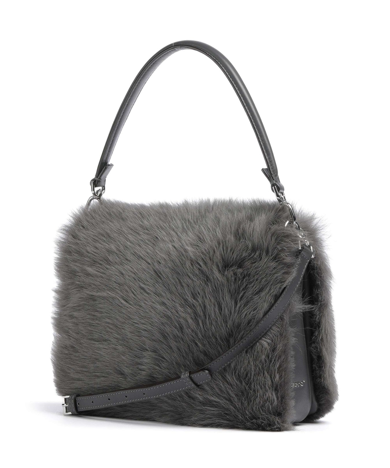 Abro Shearling Astor Shoulder bag grey