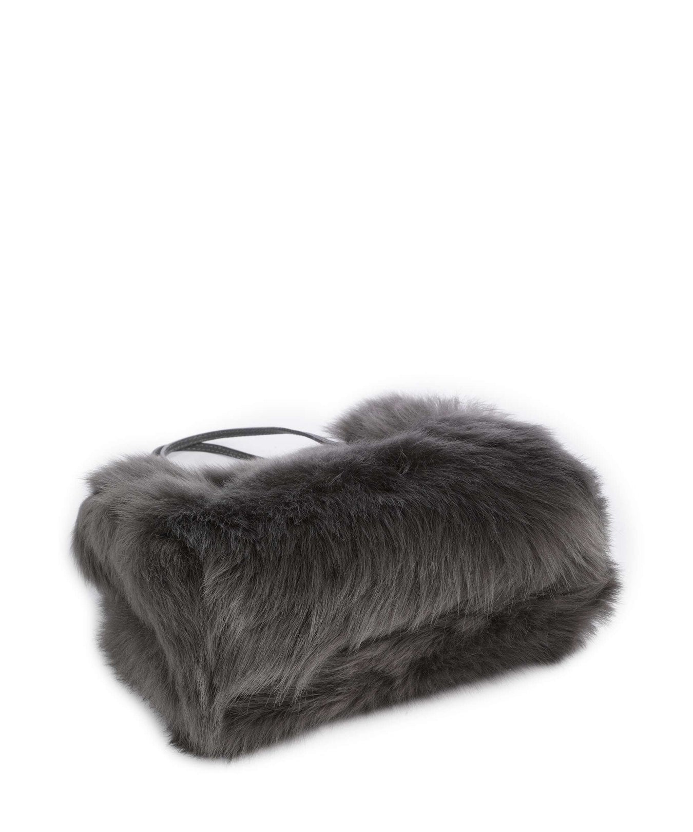 Abro Shearling Noelle Handbag grey