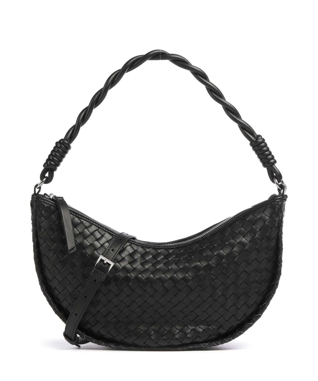 Abro Piuma Moon Shoulder bag black/nickel