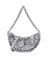 Abro Sequins Moon Bolsa tiracolo silver