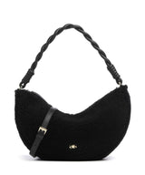 Abro Shearling Moon Bolsa tiracolo black/gold