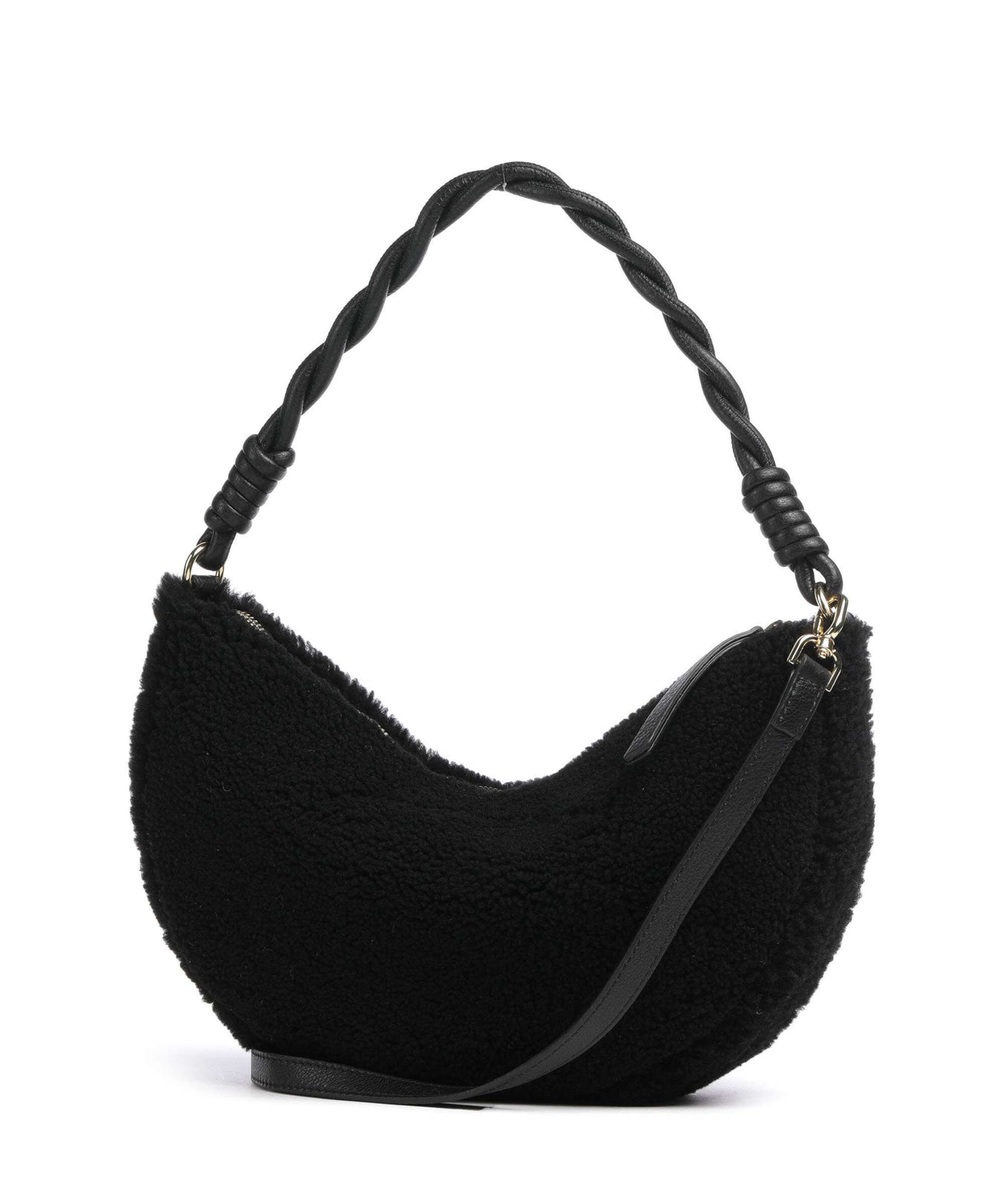 Abro Shearling Moon Shoulder bag black/gold