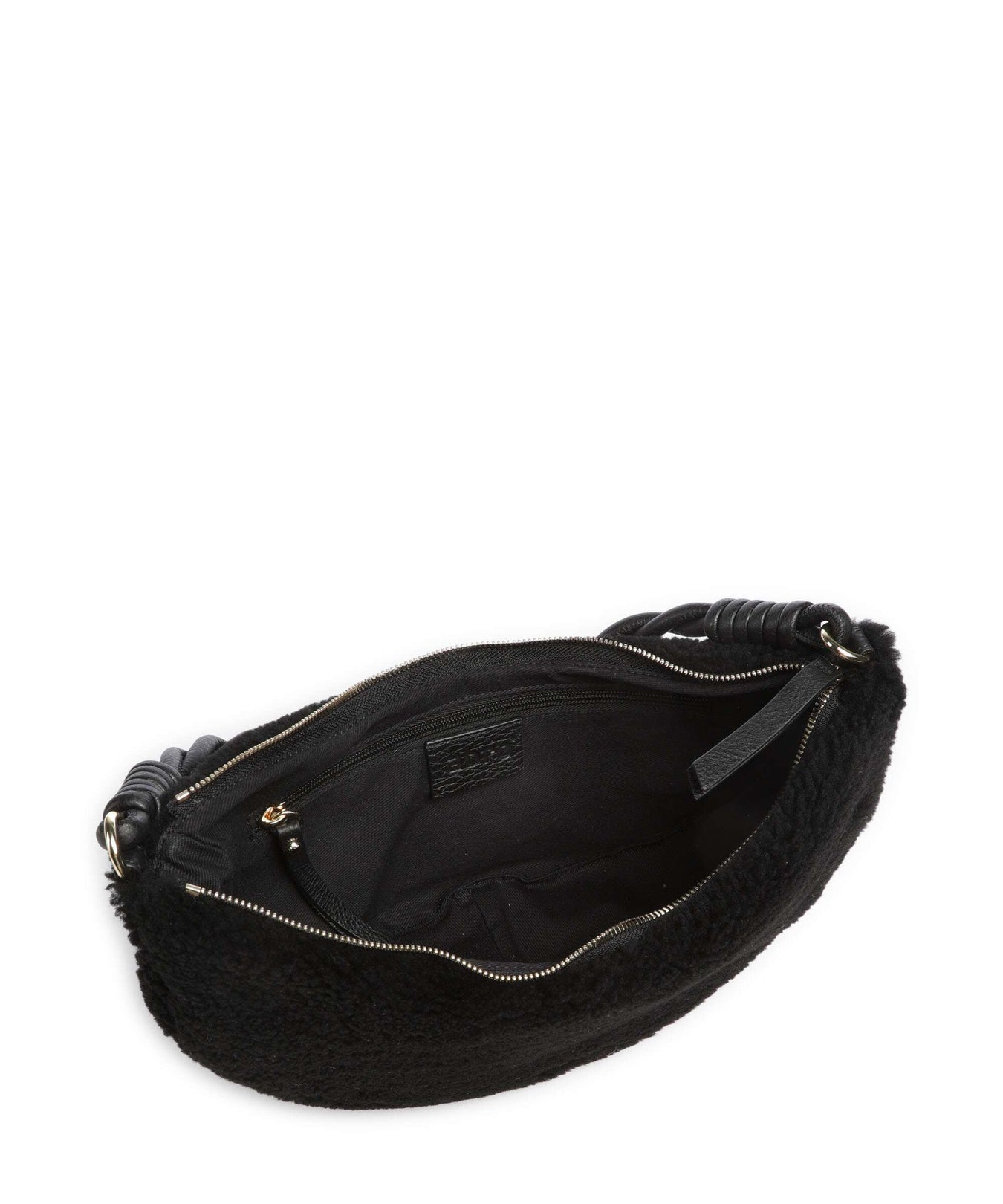 Abro Shearling Moon Shoulder bag black/gold