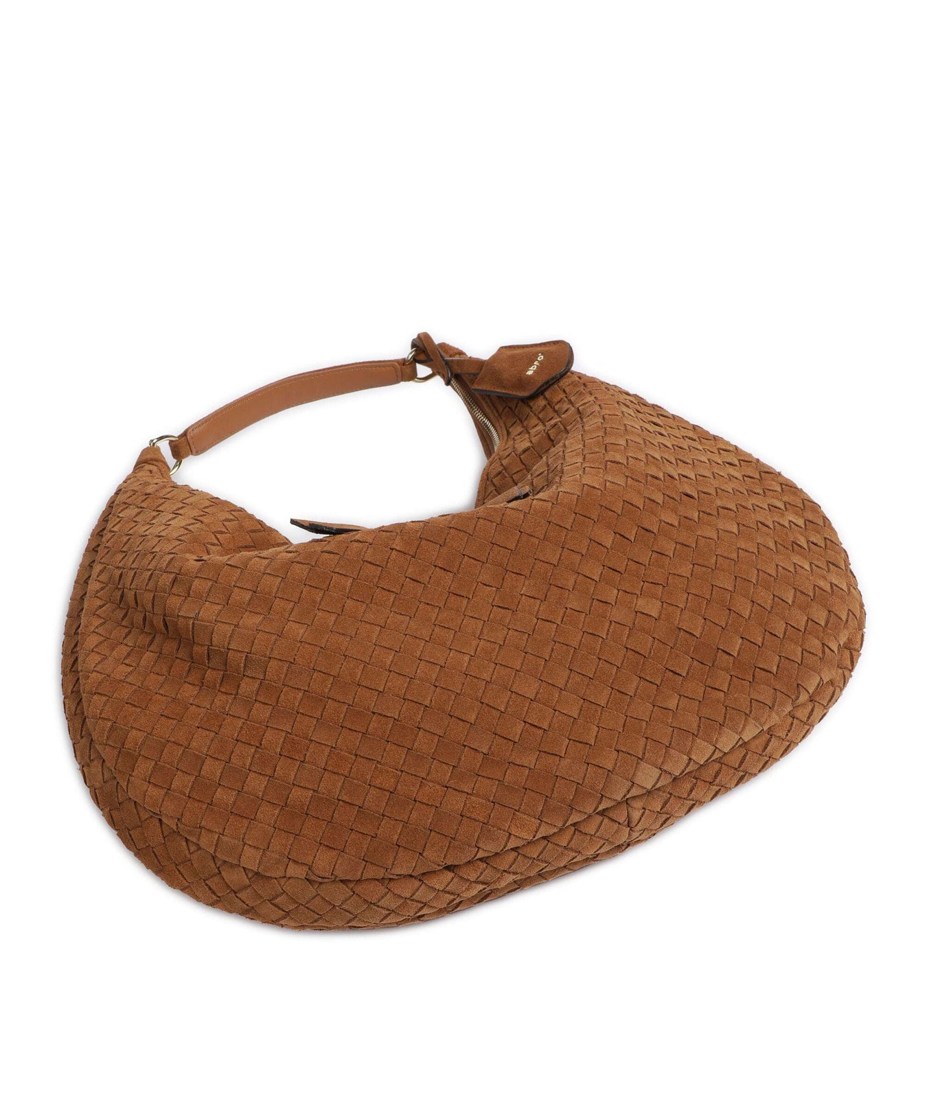 Abro Suede Nana Hobo bag cuoio