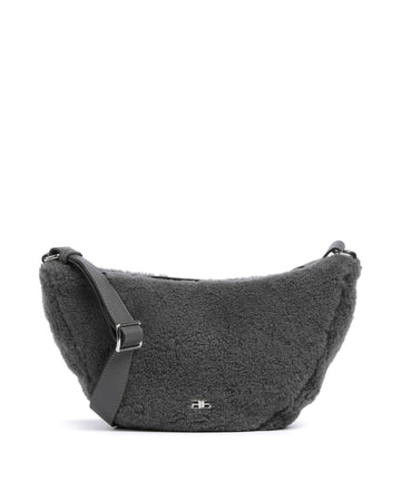 Abro Shearling By My Side Bolsa tiracolo grey