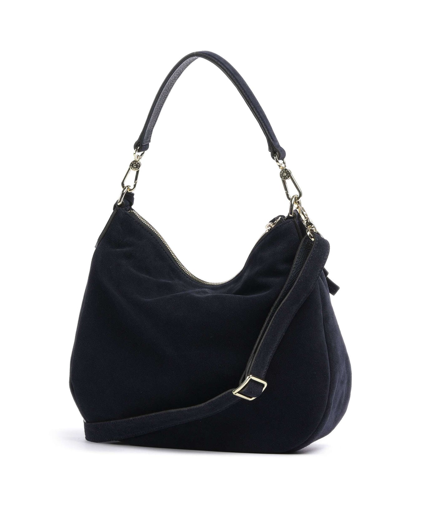 Abro Suede Juna Hobo bag navy