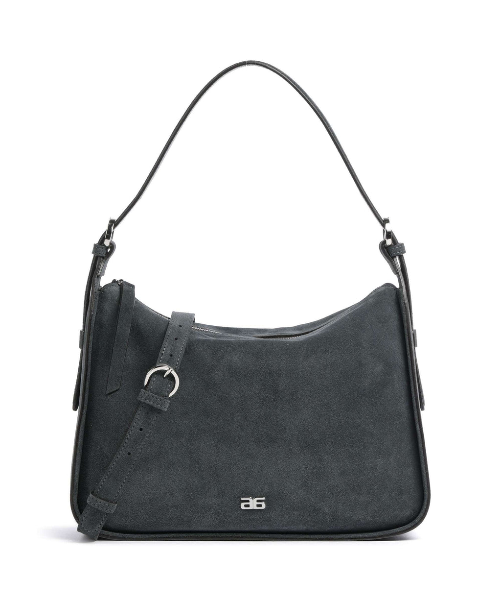 Abro Suede Best Friend Hobo bag grey